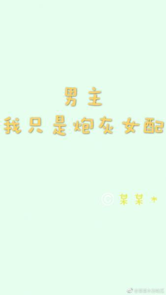 男主，我只是炮灰女配