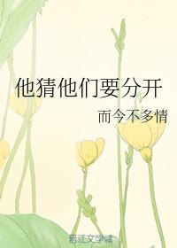 他猜他們要分開