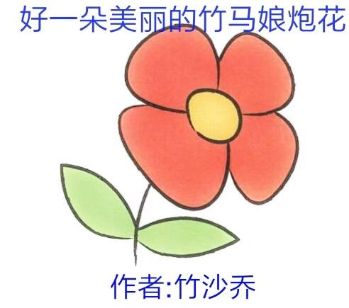 好一朵美麗的竹馬娘炮花